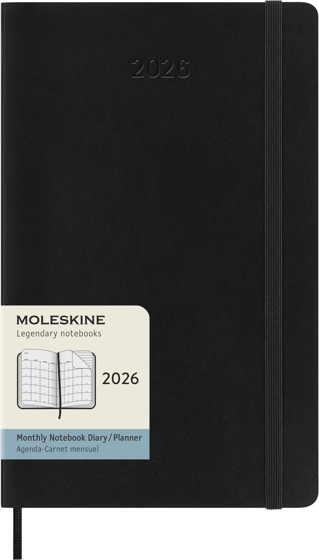 MOLESKINE Agenda mensuel grand format 12 mois