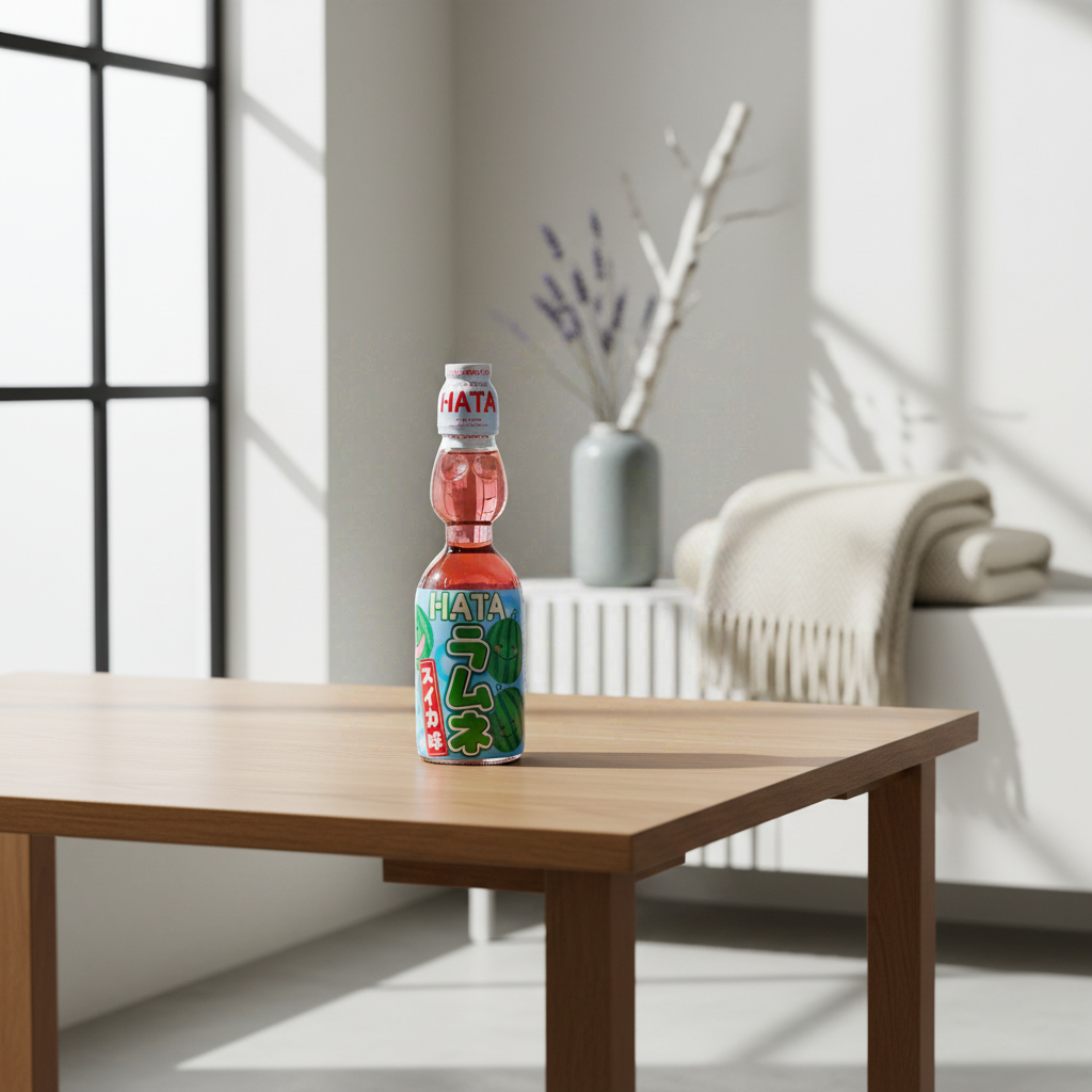Hatakosen Ramune Boisson gazeuse saveur pastèque 200 ml