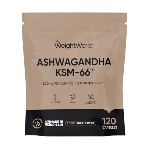 WeightWorld Extrait d'ashwagandha (KSM-66) 250 mg 120 capsules