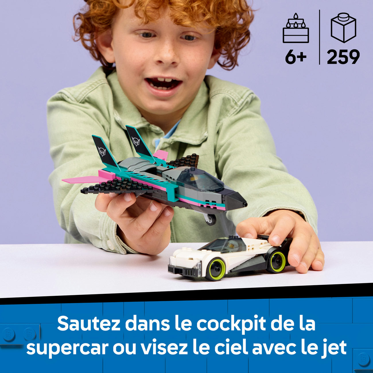LEGO City 60489 Le jet contre la voiture