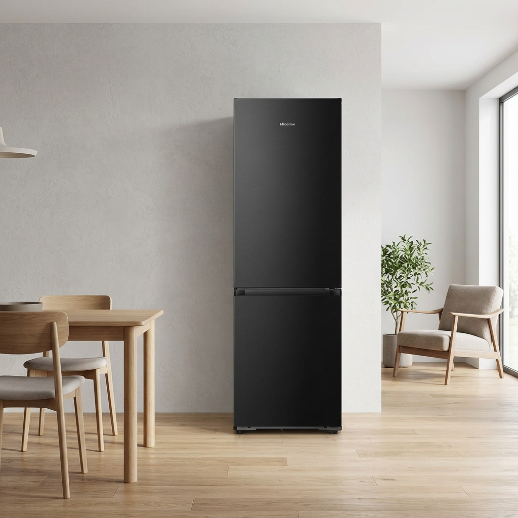 Hisense RB3K330SAFC Réfrigérateur-congélateur, Pose libre, Capacité 330 litres, 35 dB