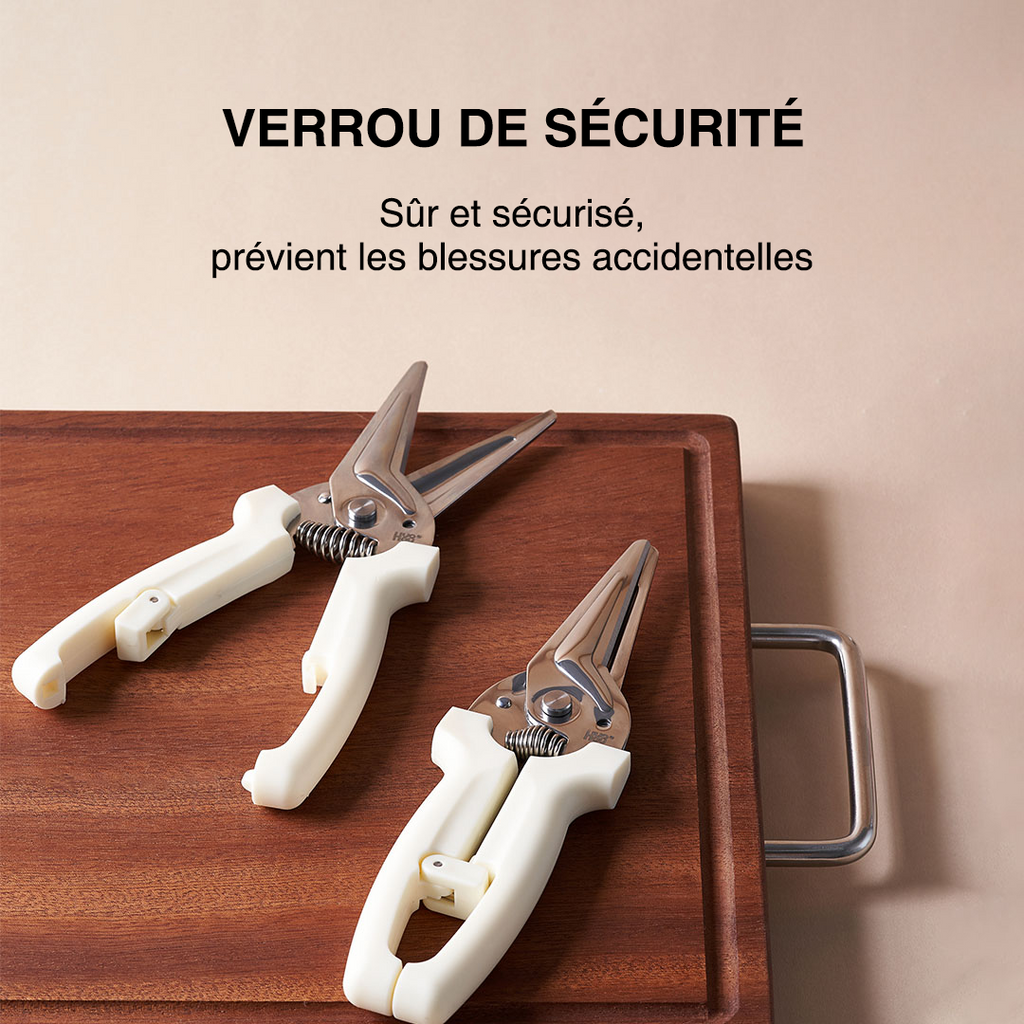 Huohou Ciseaux de cuisine pour viandes en acier inoxydable
