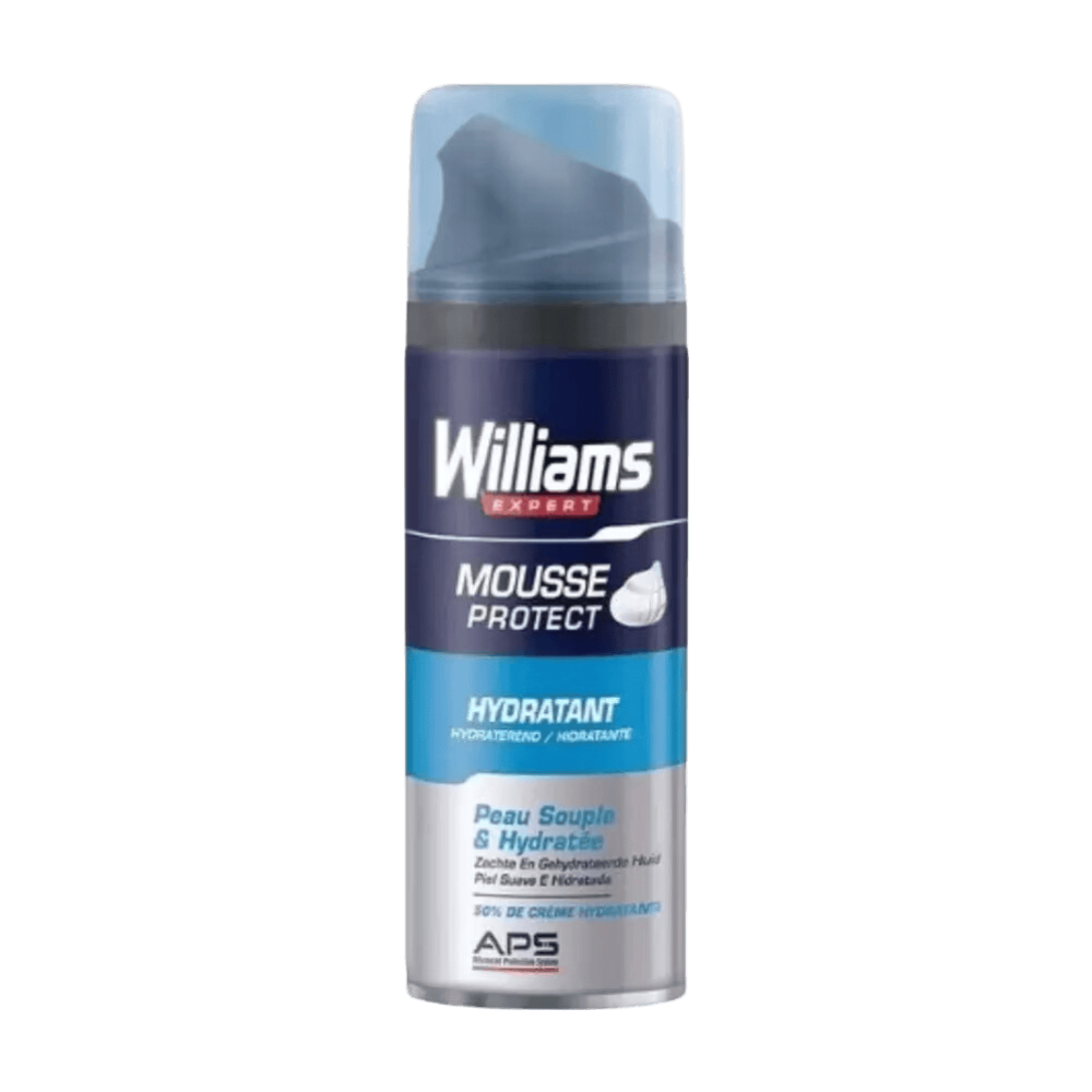 Williams Mousse à Raser Peaux Sensibles Aloe Vera 0 % Alcool 200 ml
