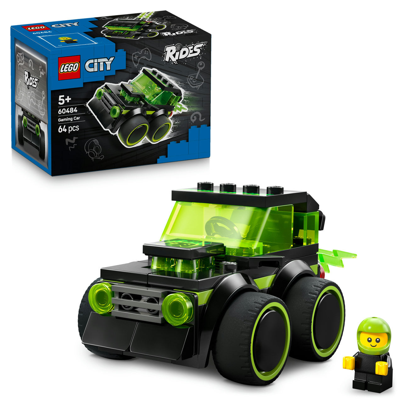 LEGO City 60484 Véhicules - La voiture de course de jeu vidéo