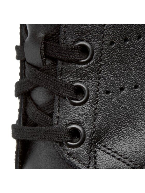 adidas Baskets Originals Stan Smith enfant à lacets Noir