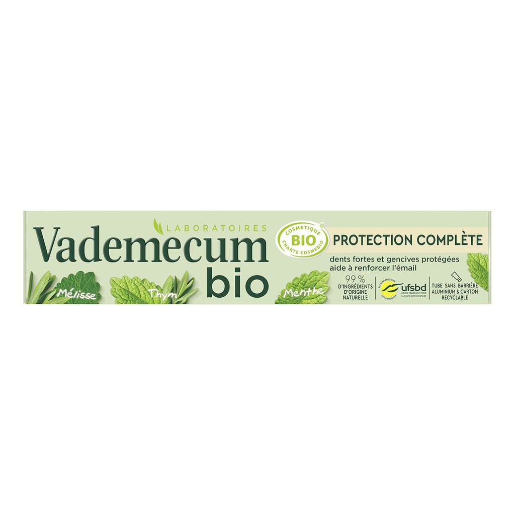 Vademecum Dentifrice bio protection complète 75 ml