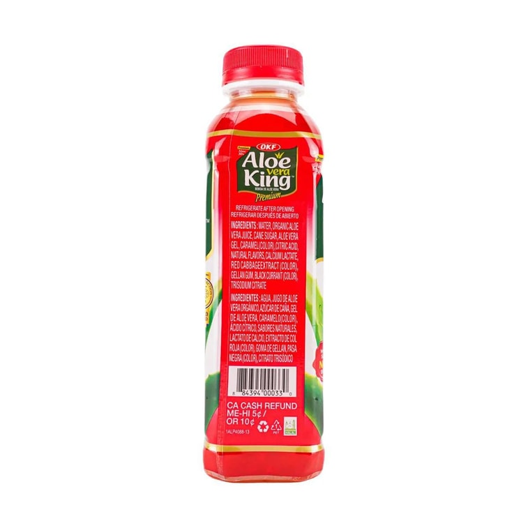 OKF Boisson à l’aloe vera à la fraise sans sucre
