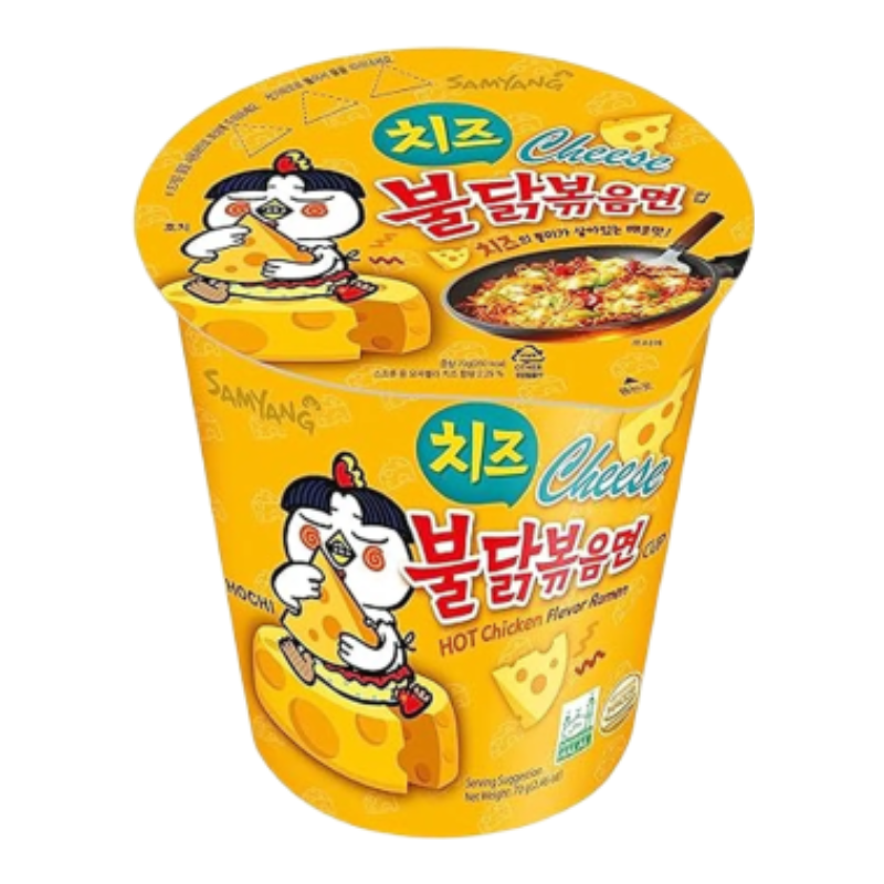SAMYANG Buldak Ramen poulet épicé fromage - Petit bol 70 g