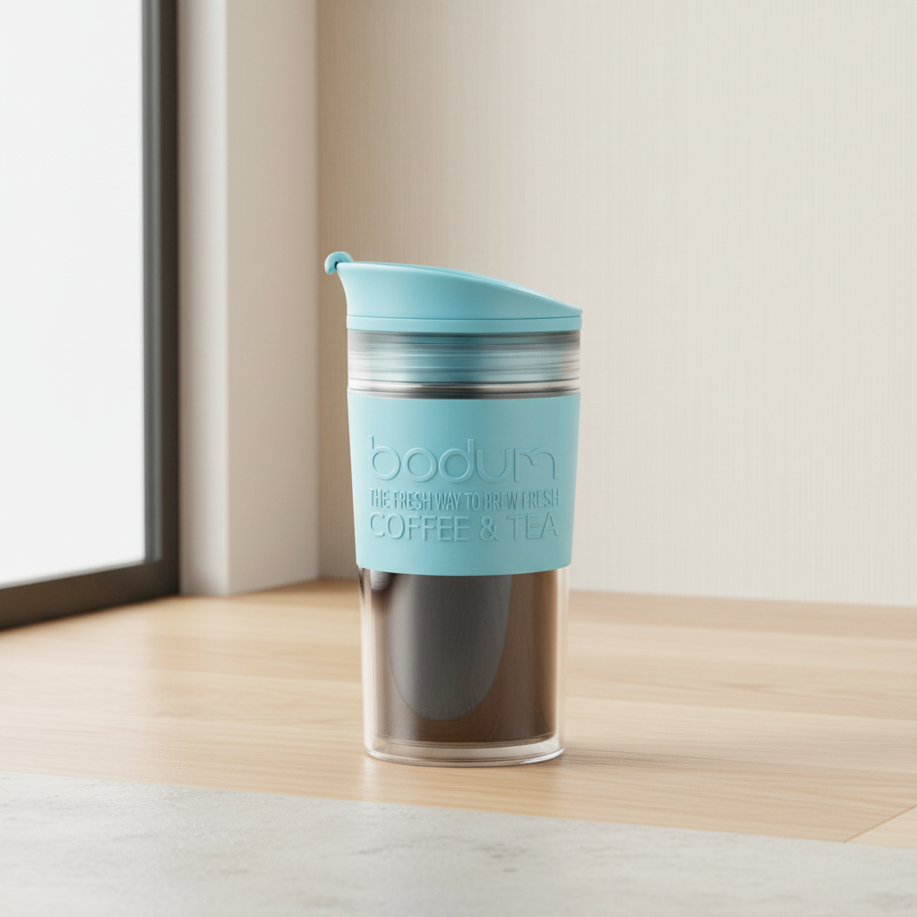 Bodum Gobelet de voyage 350 ml - Bleu bébé - Système à double paroi