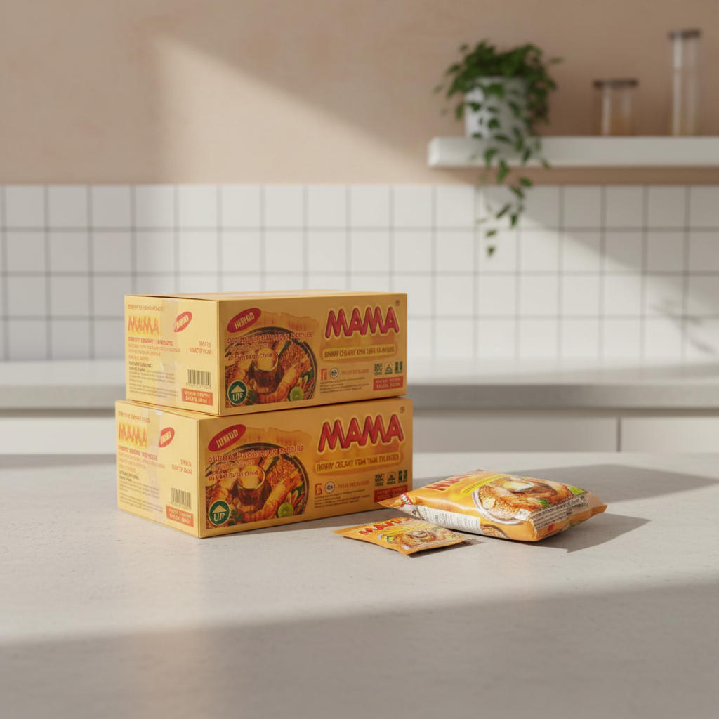 MAMA nouilles instantanées saveur Tom Yum crevette crémeuse carton 20 x 90 g