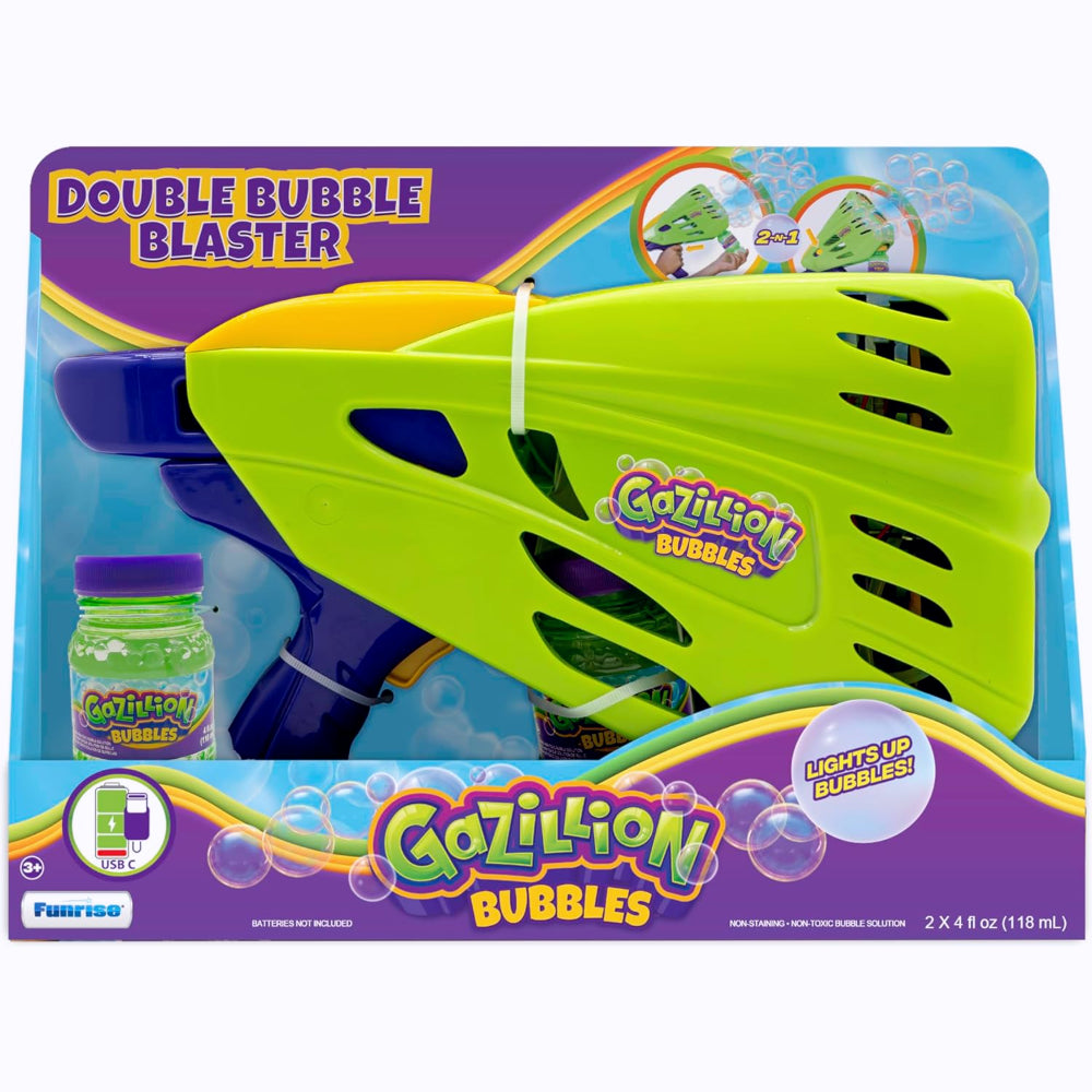 Gazillion Jouet pistolet à eau Double Bubble Blaster + 237 ml