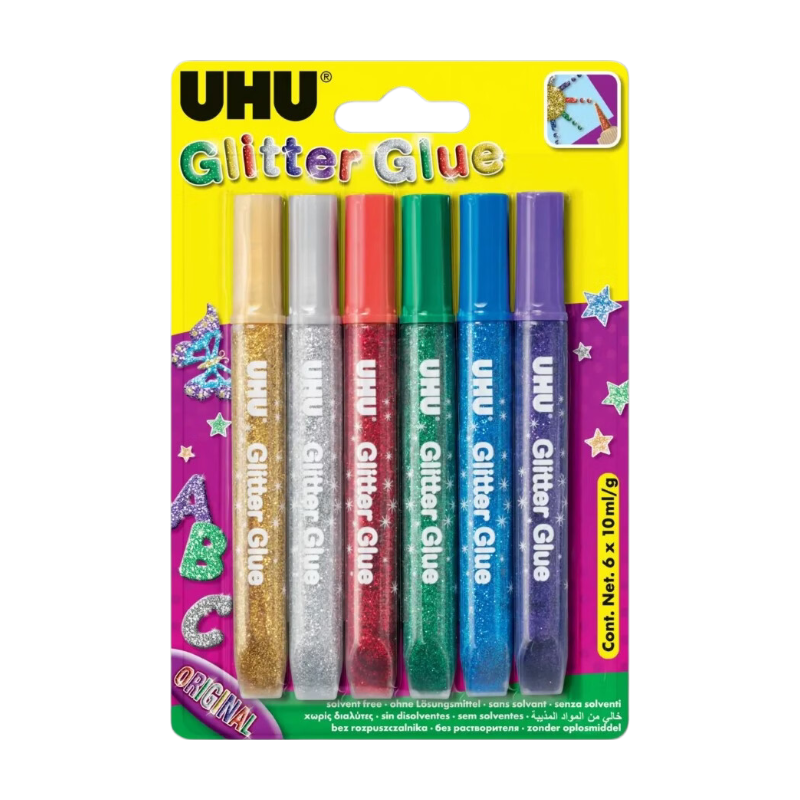 UHU Colle Pailletée Young Creative 6 x 10