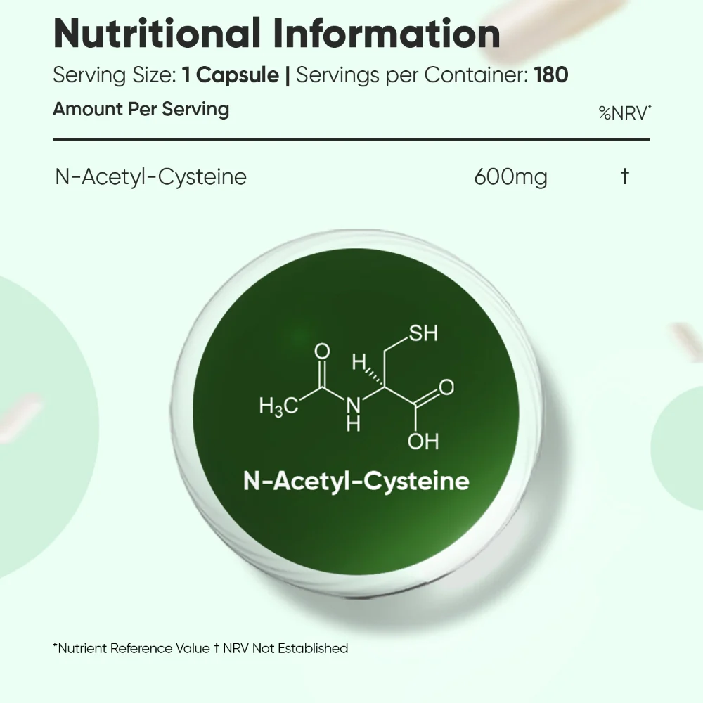 WeightWorld N-Acétyl-Cystéine (NAC) 600 mg 180 gélules