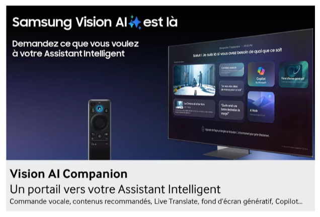 Samsung TV OLED 65 pouces 4K AI S85F 2025