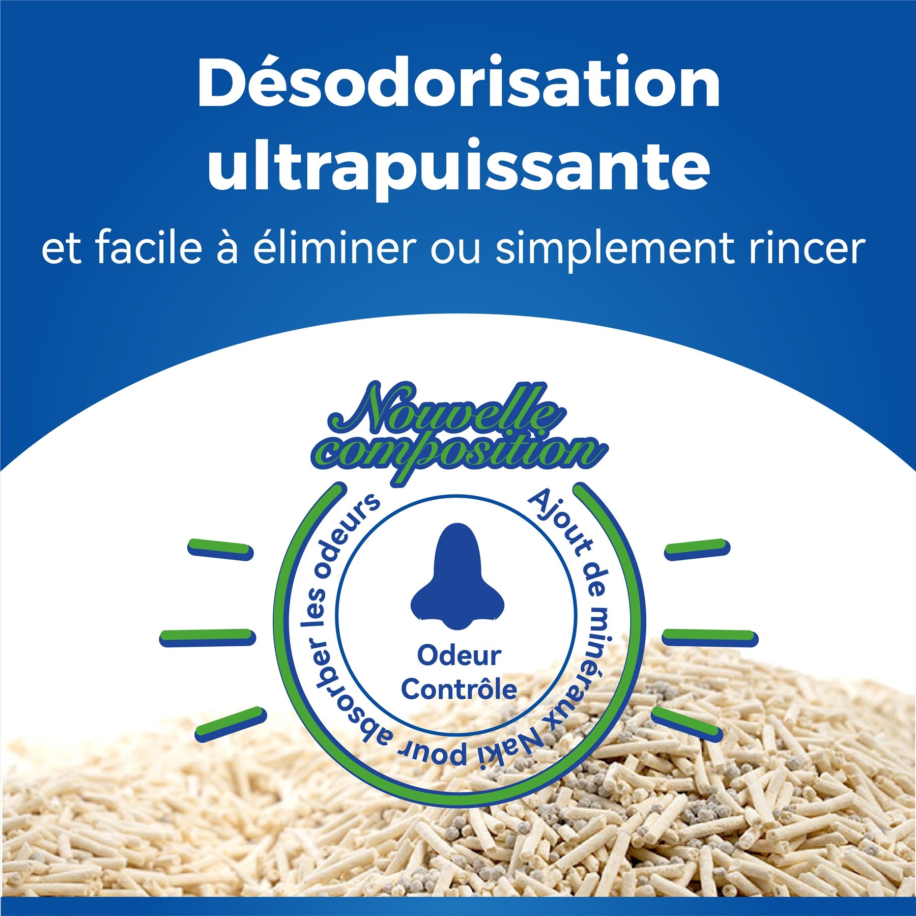 Meowmagic Litière pour chat à base de plantes (Tofu mixte) 5 kg