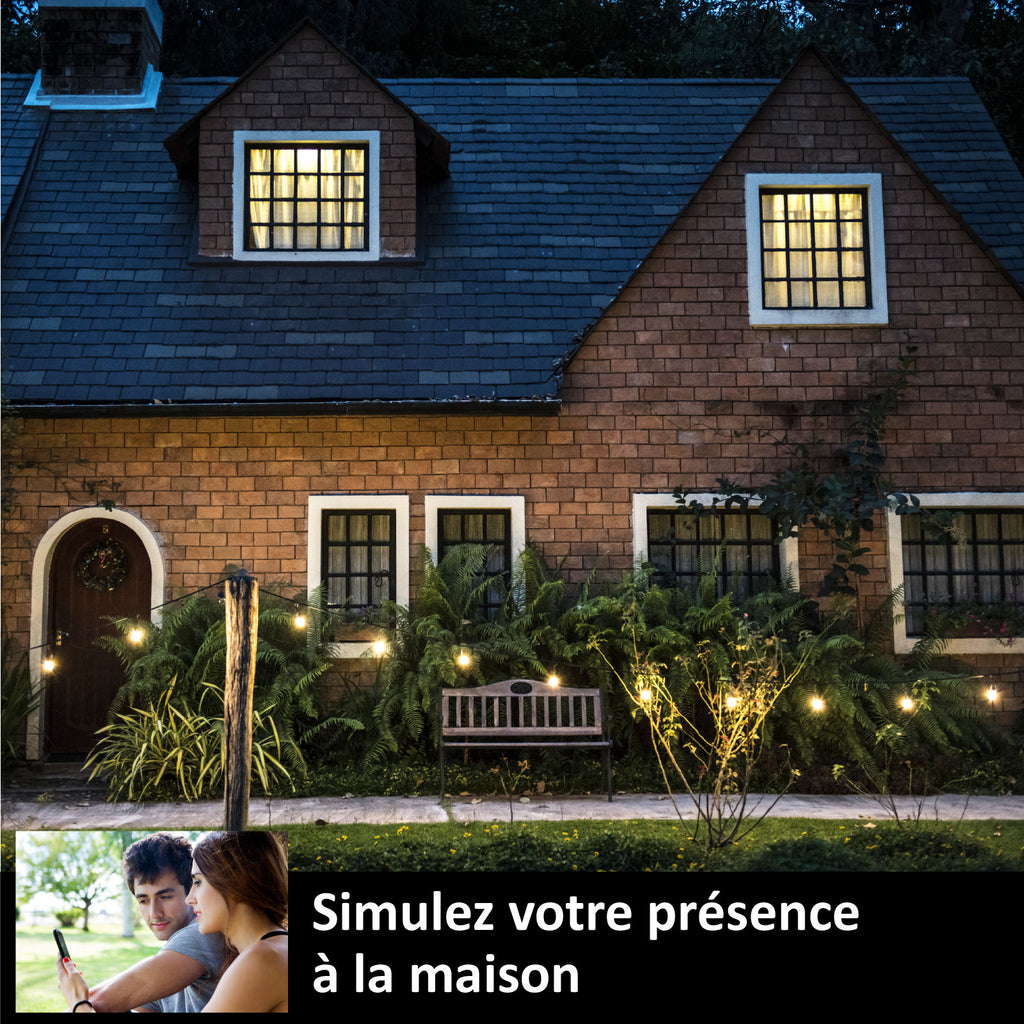 KYF Prise Wi-Fi encastrée intelligente d’intérieur avec compteur d’énergie