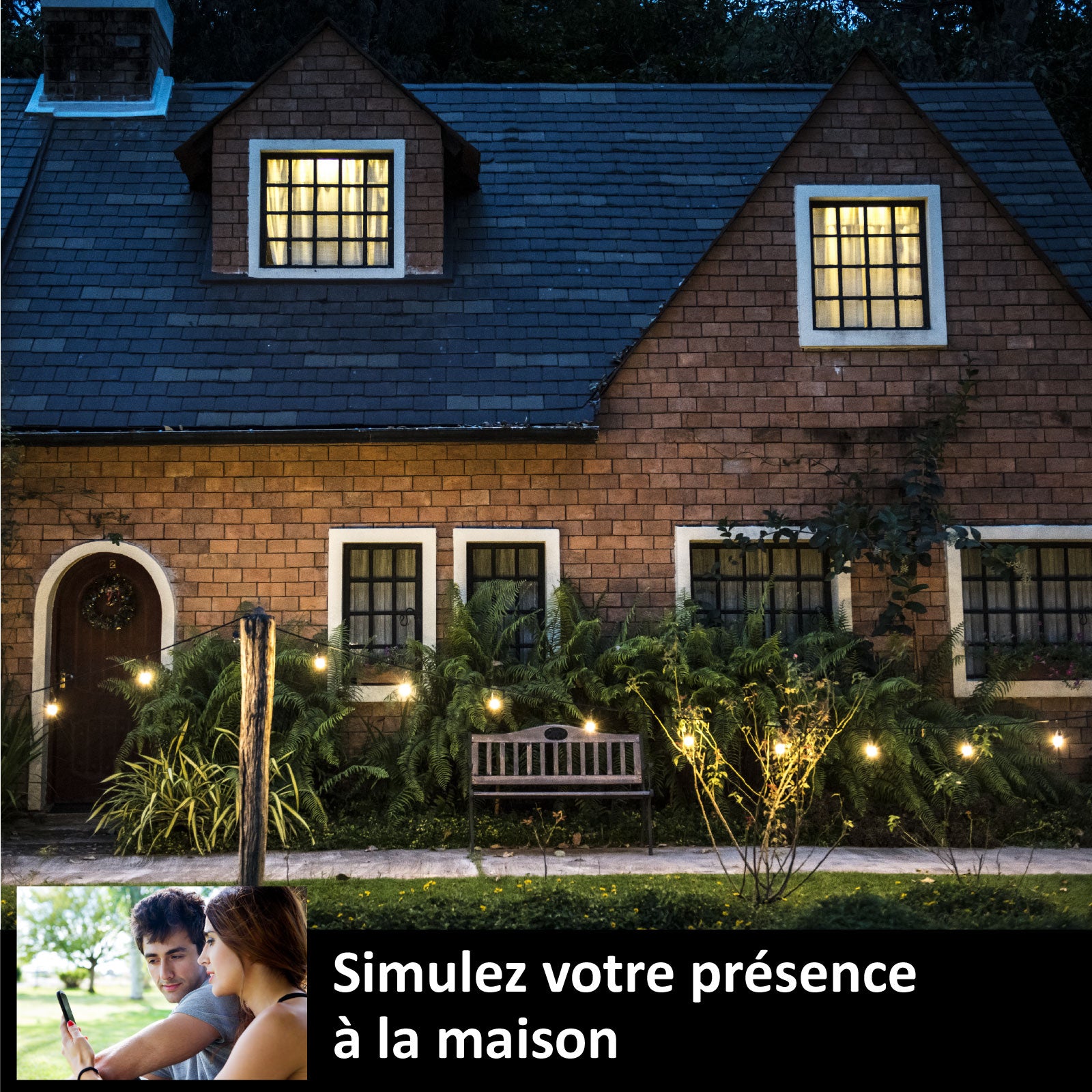KYF Prise Wi-Fi encastrée intelligente d’intérieur avec compteur d’énergie