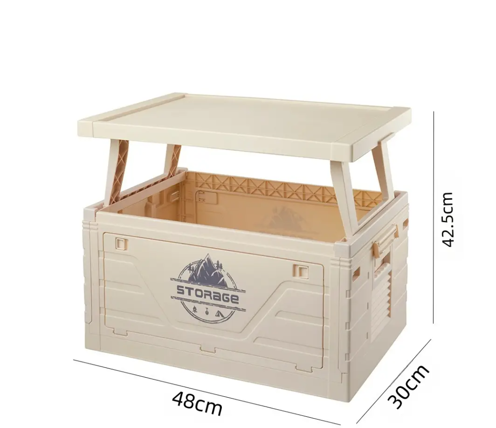 Boîte de camping d'extérieur avec table - petite taille