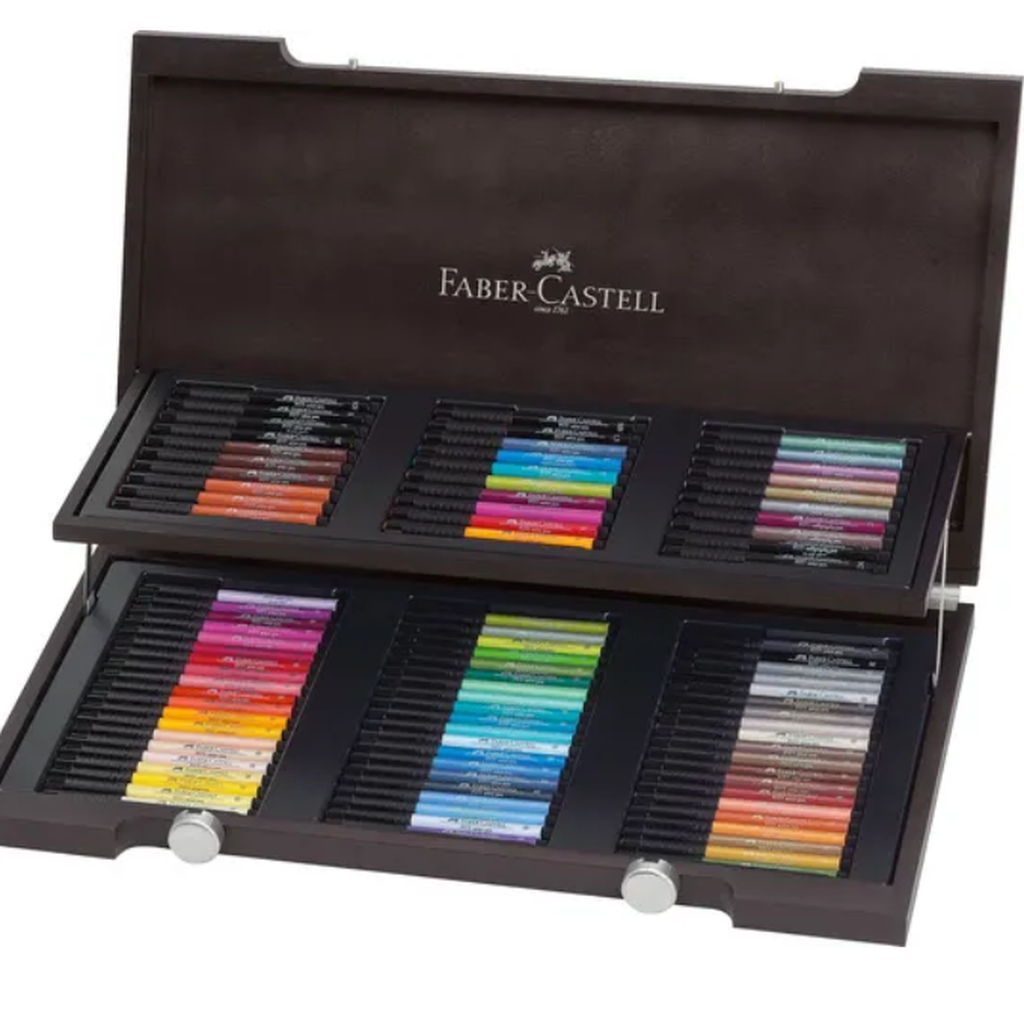 Faber-Castell Boîte de 90 feutres pinceaux Pitt Artist