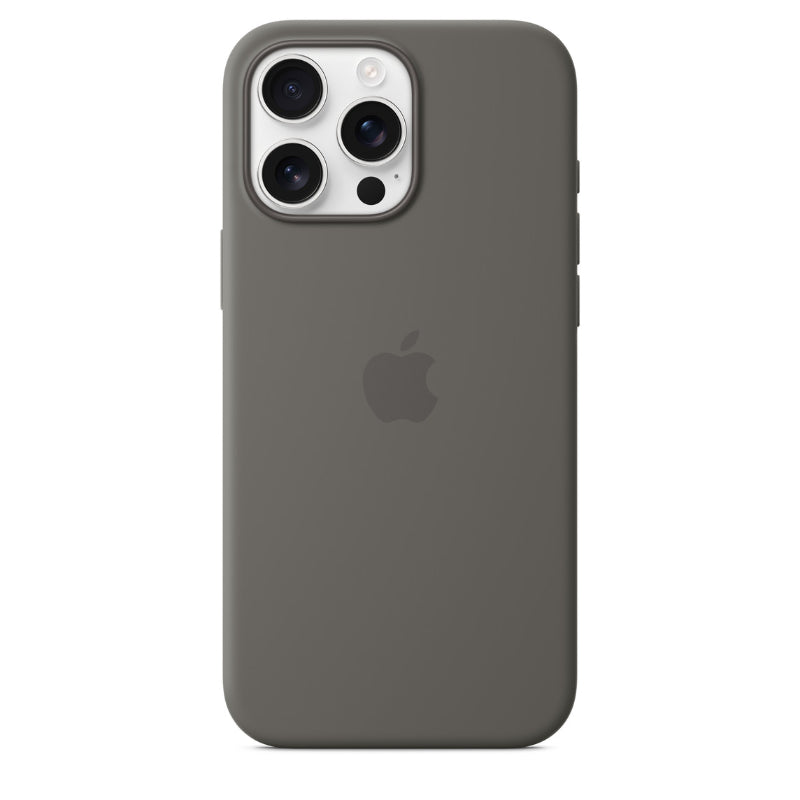 Apple coque silicone pour iPhone 16 Pro Max avec MagSafe, gris pierre