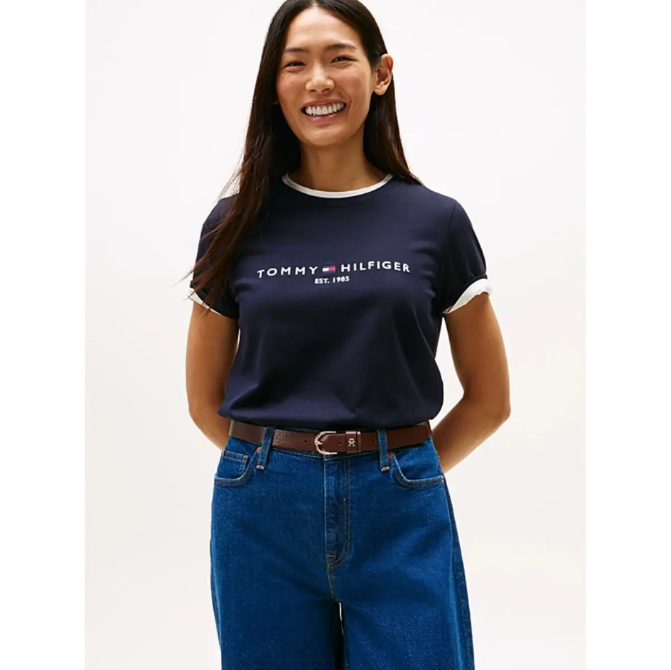 Tommy Hilfiger T-shirt Heritage femme Desert Sky - XXS