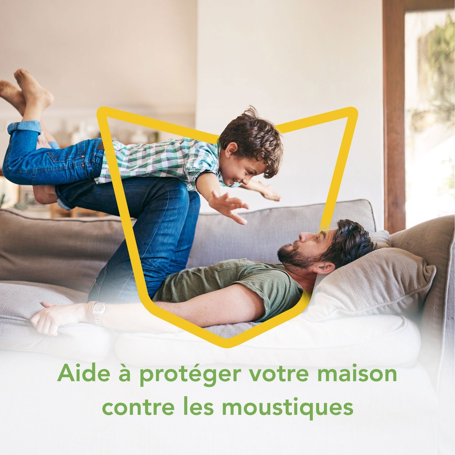 Raid Spray répulsif anti-moustiques sans parfum, usage intérieur, protection jusqu'à 4 heures, 300 ml