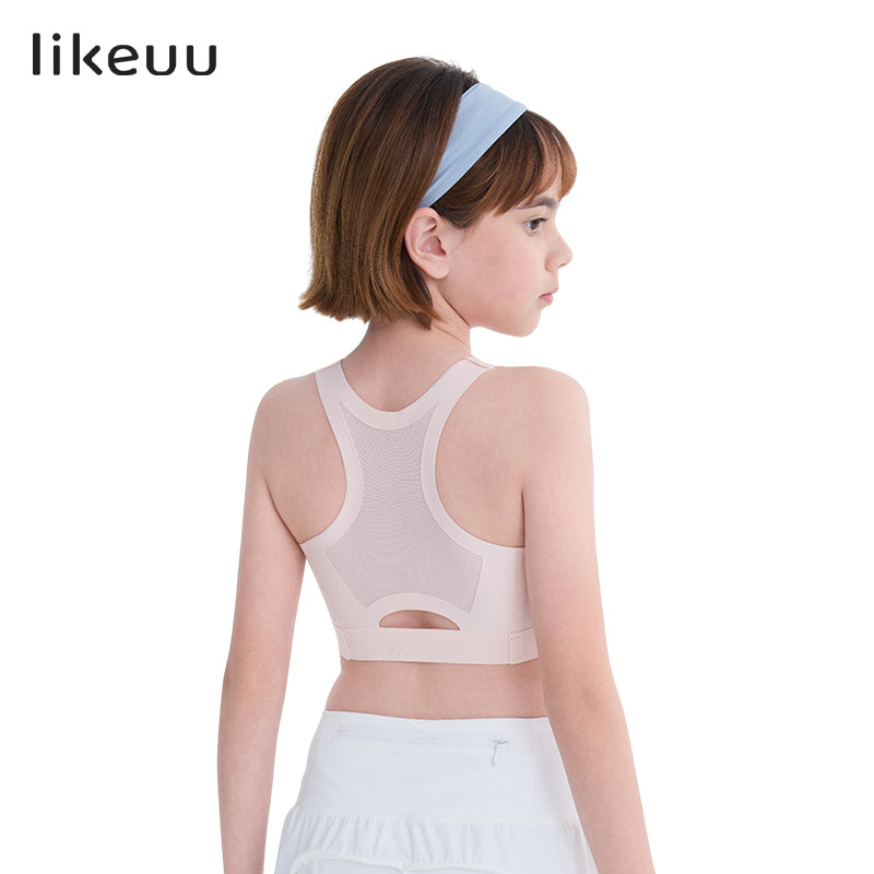 likeuu Bra de sport Racerback léger - rose aubépine