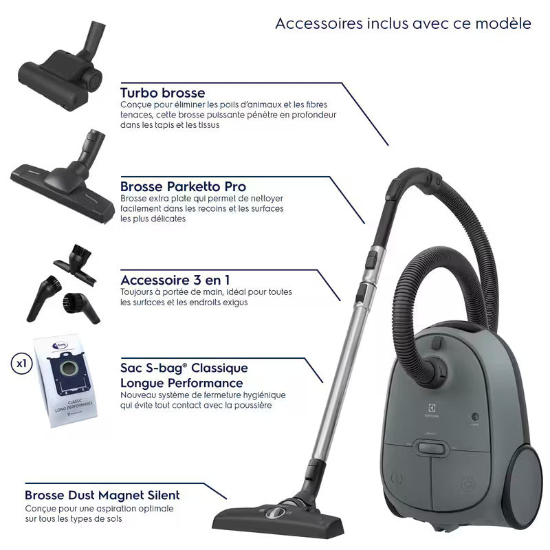 Electrolux 600 EB61C4OG Aspirateur traîneau avec sac