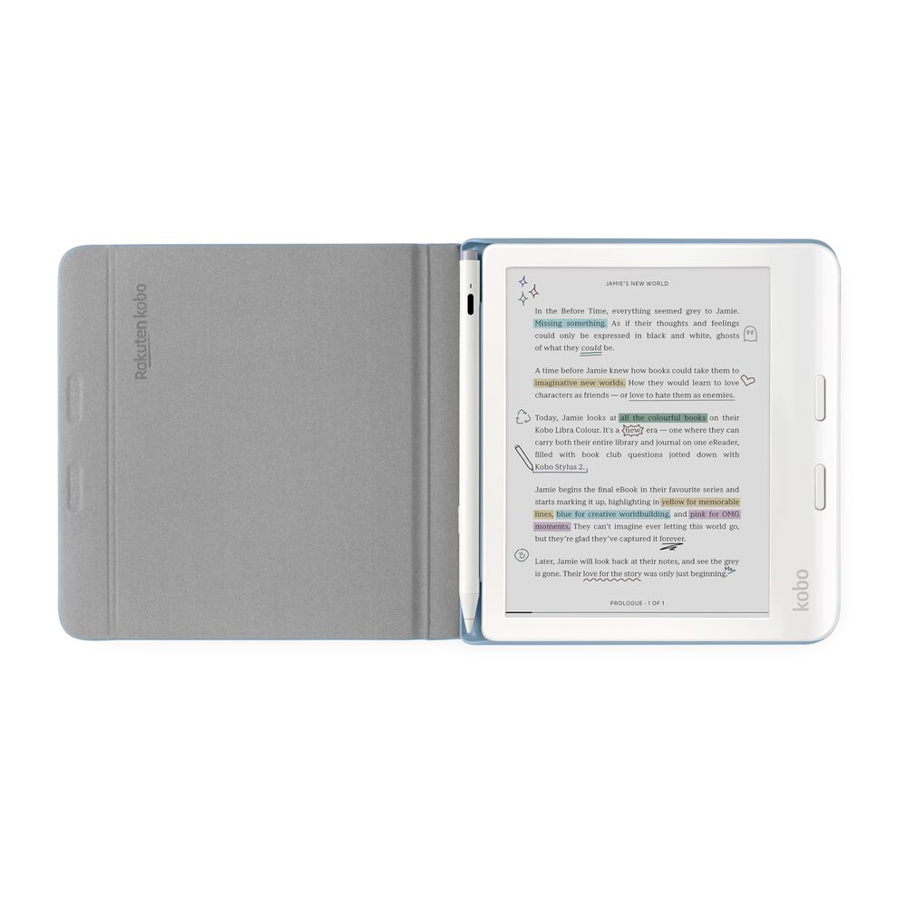 Kobo Étui porte-Stylet pour Kobo Libra Colour - Bleu nuit