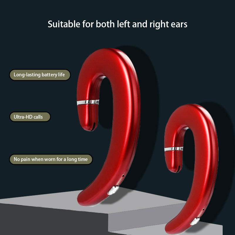 VoxorAI C6 Écouteurs Bluetooth avec traduction IA en temps réel, compatible avec 140 langues - Rouge