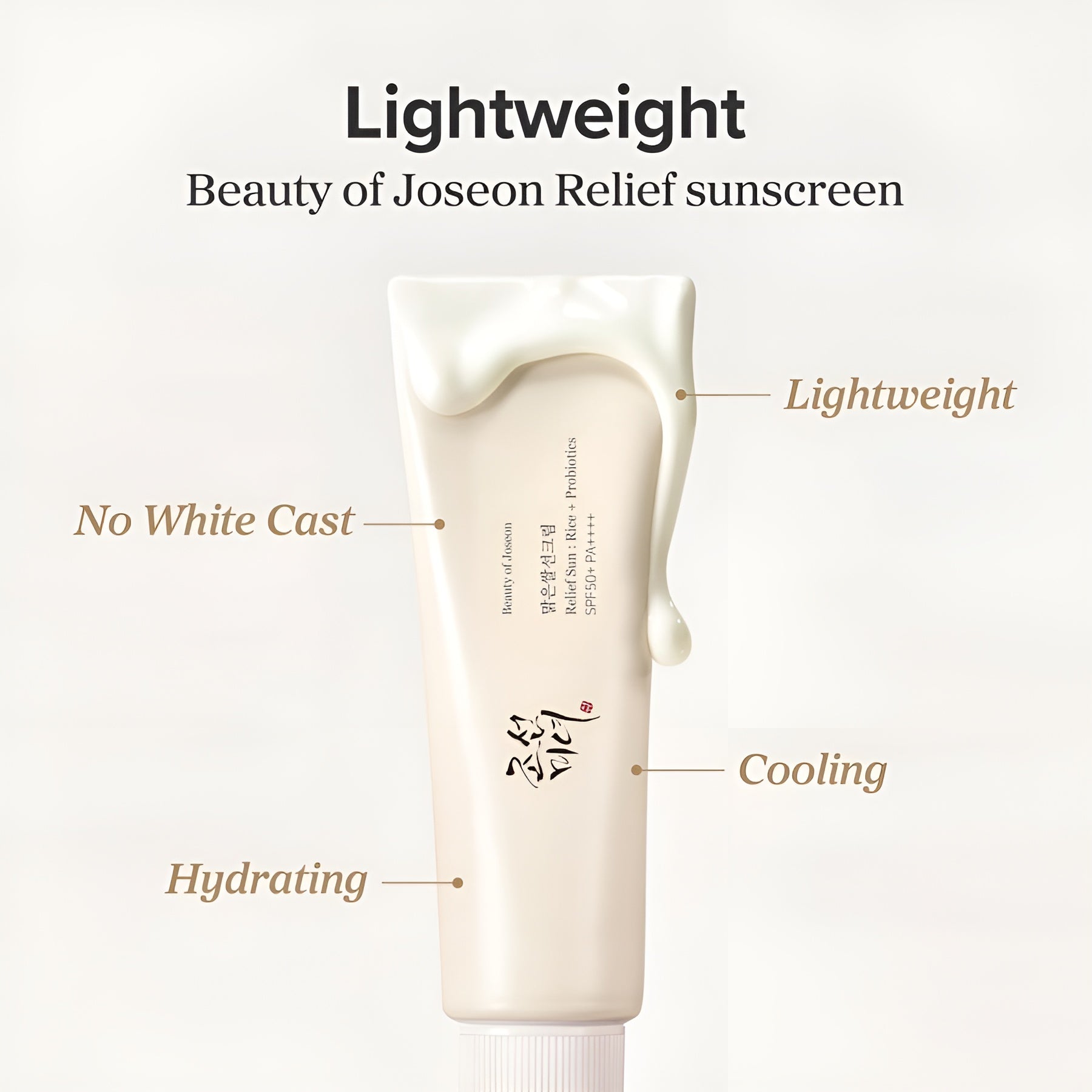 Beauty of Joseon Relief Sun Crème solaire au riz + probiotiques - 50 ml