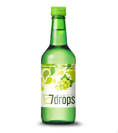 7DROPS Soju au raisin vert Alc. 12 % vol. 360 ml
