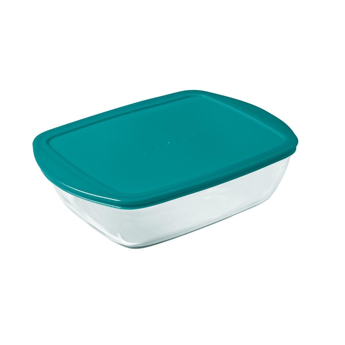 Pyrex 4936461 Cook&store Plat à four rectangulaire en verre avec couvercle 28 x 20 cm