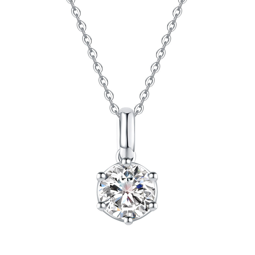 ALAIN MICHAL Collier classique en argent - 0,5 carat