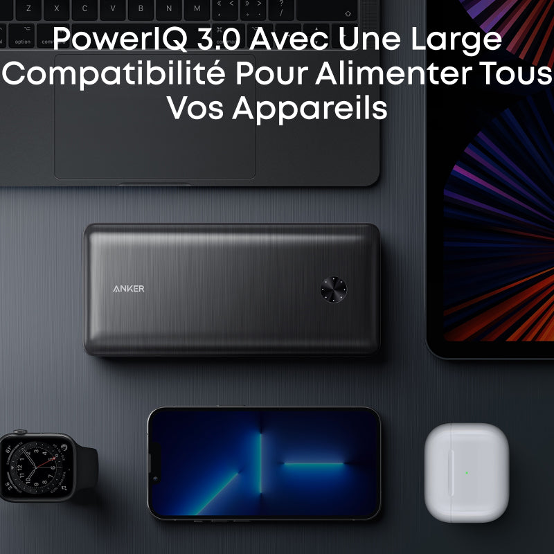 Anker PowerCore III batterie externe - 26 000 mAh, 87 W - Noir