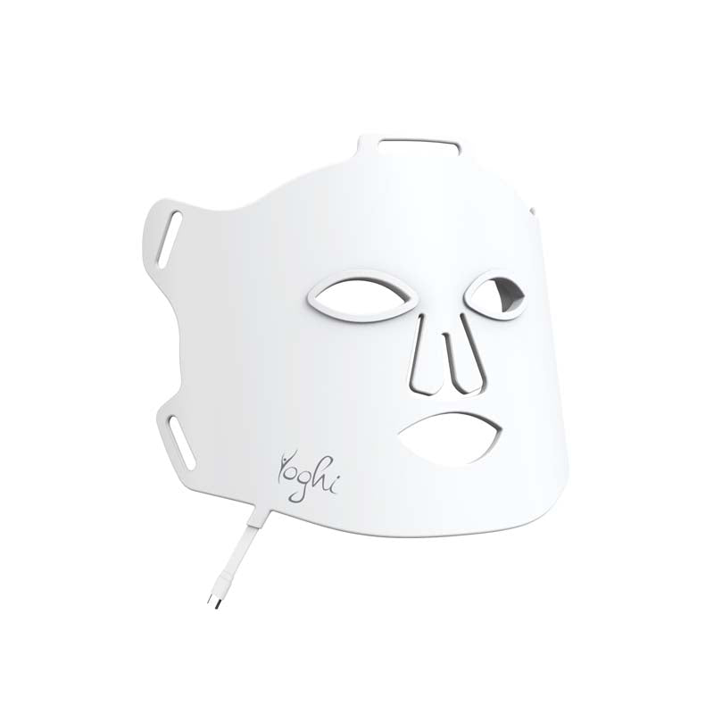 Yoghi Lune de Soie - Masque de Luminothérapie LED Visage 122 LEDs, 4 Modes de Lumière, Rechargeable USB-C