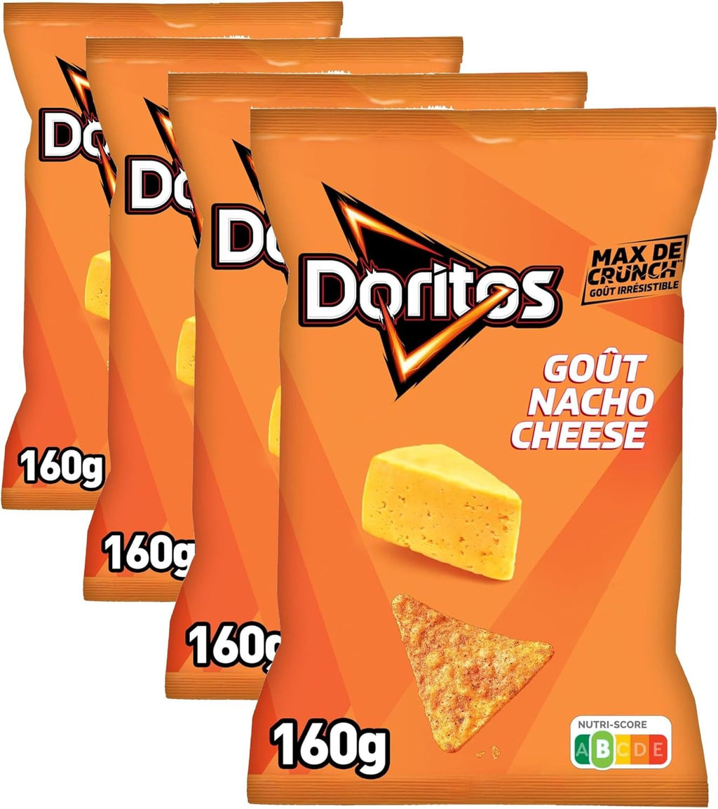 Doritos Chips de Tortilla Saveur Fromage Nacho, 160 g