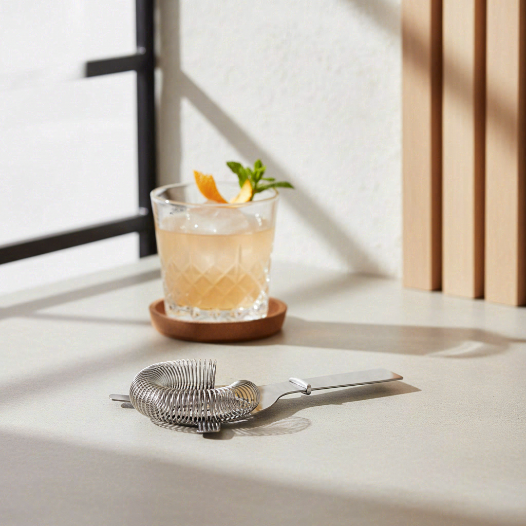 Mondex Passoire à cocktail en acier inoxydable - 17 x 10 cm