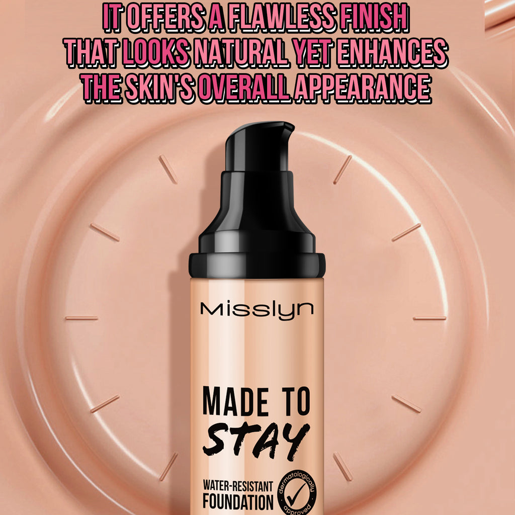 Misslyn Fond de teint longue tenue résistant à l’eau 250 Beige authentique