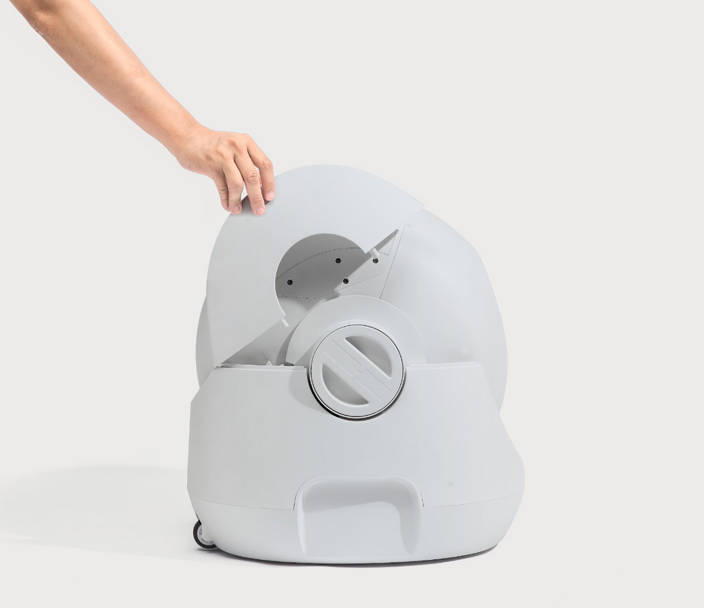 CATLINK BayMax SE Lite Bac à litière intelligent autonettoyant XL pour chats de 1,6 à 10 kg avec 8 protections de sécurité, suivi de santé via application, 4 modes de nettoyage et conception à entrée basse - 70 L