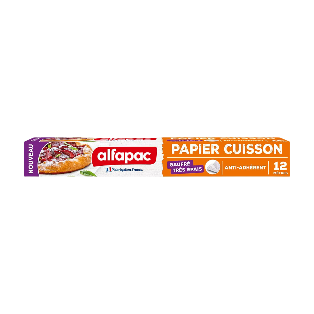 ALFAPAC Papier Cuisson Gaufré Extra Épais Antiadhésif Rouleau 12 m x 29 cm