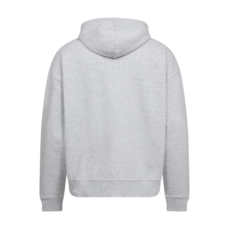 Resteröds Rick Hoodie Zip Gris clair chiné XS