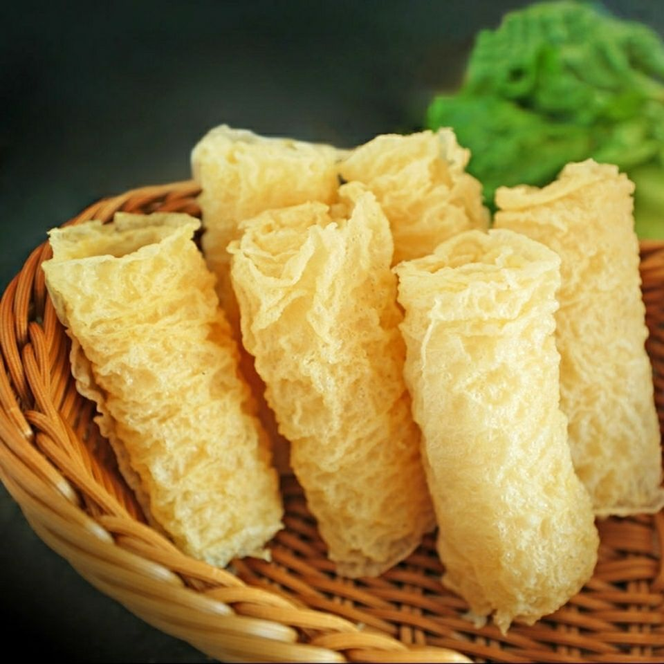 Huang Zhi Yu Pin Rouleaux de peau de tofu croustillants - 180 g