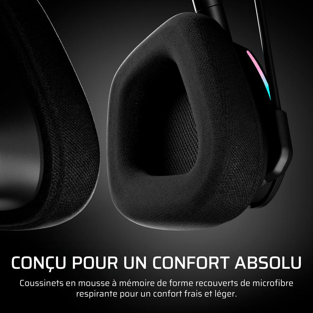 CORSAIR VOID MAX v2 Casque Gaming sans fil - Micro rabattable - Carbone