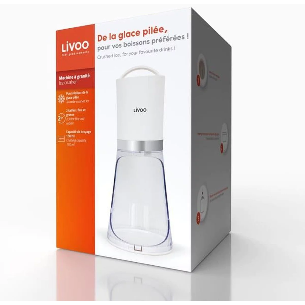 Livoo Broyeur à glace électrique blanc - DOM462 - Livoo
