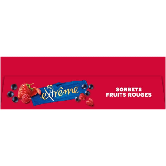 Extrême Cônes glacés Sorbets Fruits Rouges x6 438 g