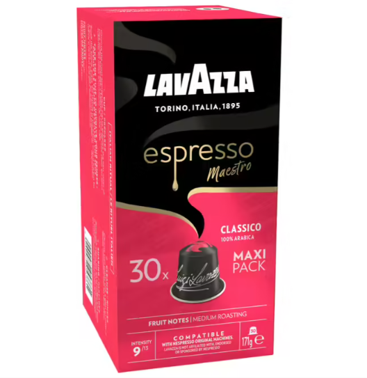 LAVAZZA Capsules Compatibles Nespresso Classico 30 capsules