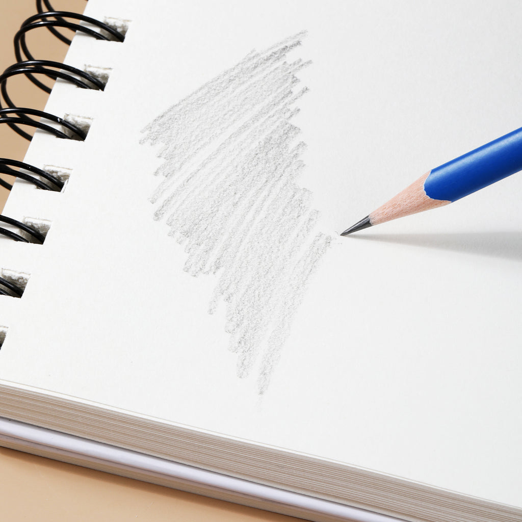Deli Finenolo Carnet de croquis A4 avec reliure à fil supérieur - 60 feuilles blanches