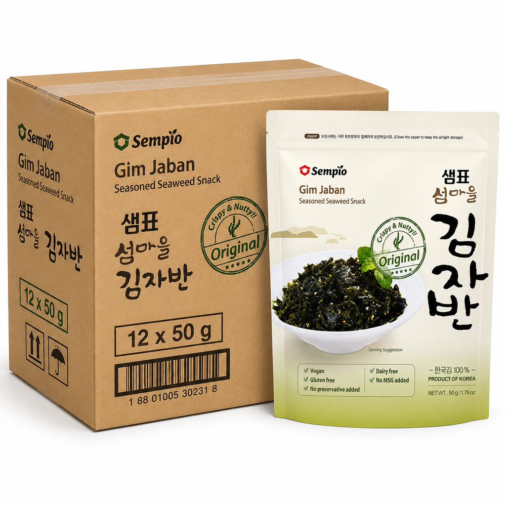 Sempio Algue assaisonnée originale croustillante et croquante 12 x 50 g