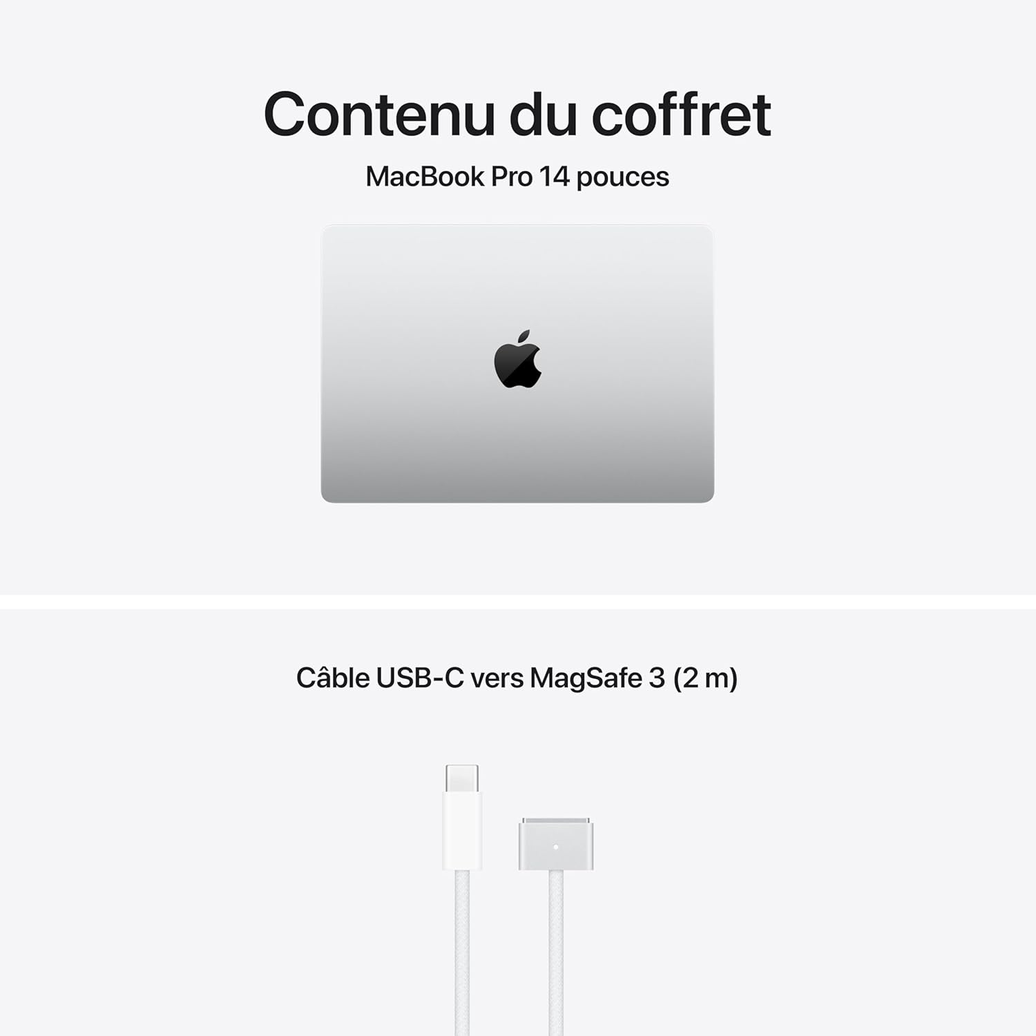Apple MacBook Pro 14 pouces M5 Pro avec CPU 15 cœurs et GPU 16 cœurs RAM 24 Go, 1 To SSD Argent, AZERTY